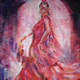 Flamenco Dancer - Ballet & Dance Gallery of Art - Paintings by Surrey Artist Sera Knight - Horsell, Woking Surrey England