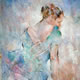 Ballerina Resting - Ballet Dancer 48 - Gallery of Dance Paintings by Woking Surrey Artist Sera Knight