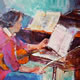 Classical Music Collection - Violin Practice (Orchestra) Painting