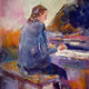 Piano Player (Grand Piano) Painting - Orchestra & Music Collection