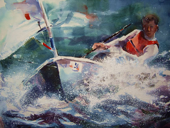Sailor - Boats Gallery of Paintings by Horsell Woking Surrrey Artist Sera Knight