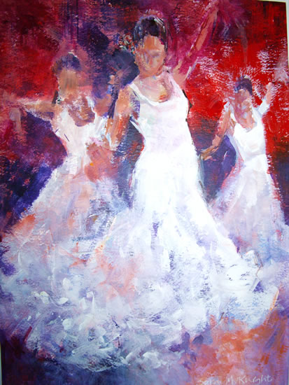 Dancers - Gallery of Dancing Paintings by Woking Surrey Artist Sera Knight