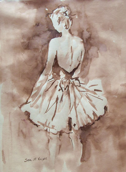 The Pose 4 - Gallery of Dancing Paintings by Woking Surrey Artist Sera Knight