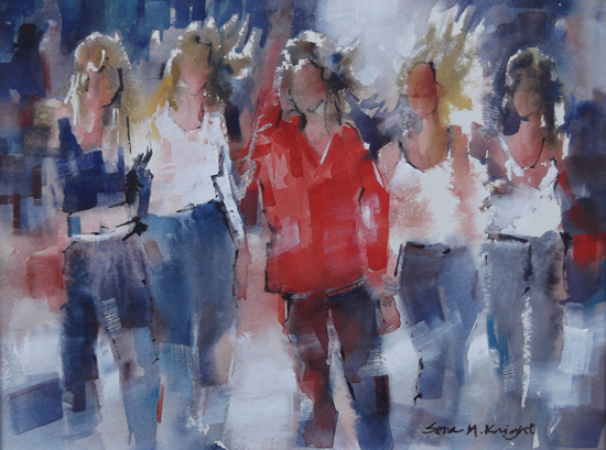 Art Gallery - The Girls - Watercolour Painting