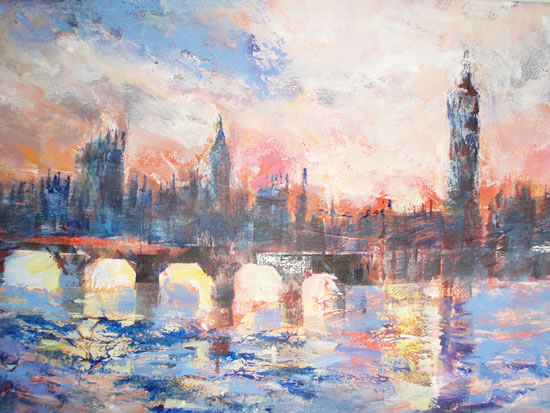 Westminster & River Thames Painting - London Art Gallery