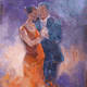 Tango - Ballet & Dance Gallery of Art - Paintings by Surrey Artist Sera Knight - Horsell, Woking Surrey England