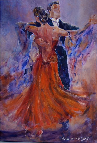 Ballroom Dancers - Gallery of Dance Paintings by Woking Surrey Artist Sera Knight