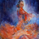 Flamenco Dancer - Gallery of Dance Paintings by Woking Surrey Artist Sera Knight