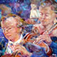 Orchestra String Section - Gallery of Dance Paintings by Woking Surrey Artist Sera Knight